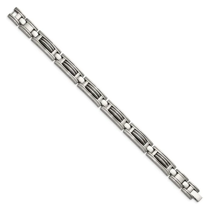 Bracelets Stainless Steel Black IPplated Bracelet Chisel