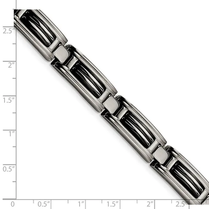 Bracelets Stainless Steel Black IPplated Bracelet Chisel