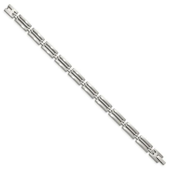 Bracelets Stainless Steel Brushed and Polished 875in Bracelet Chisel