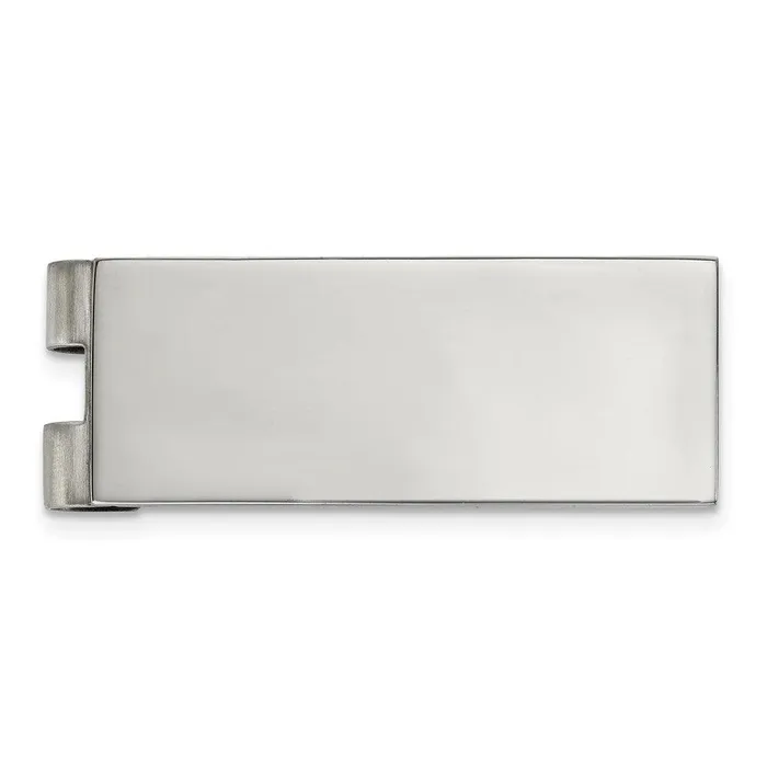 Bracelets Stainless Steel Polished Money Clip Chisel