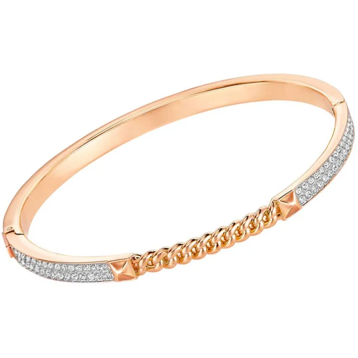 Bracelets Swarovski Womens Bangle Bracelet Fiction Rose Gold Plated with Crystals 5230676 Swarovski