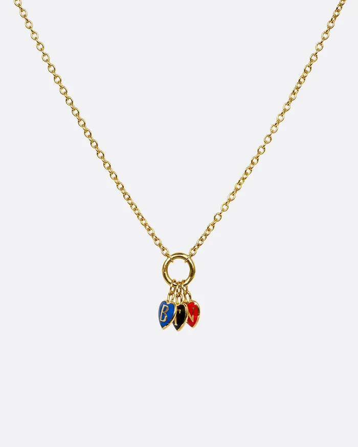 Charm Necklaces B Initial Petite Heart Charm KATHRYN BENTLEY