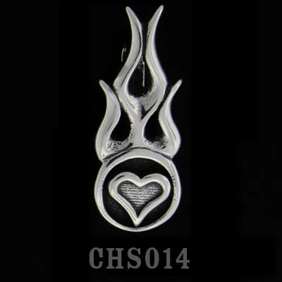 Charm Necklaces DCJ Flamed Heart Charm
