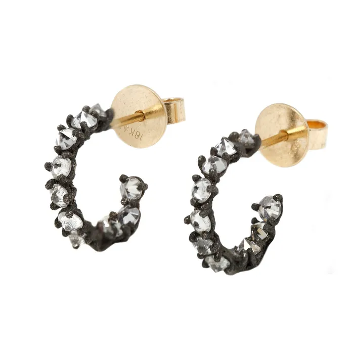 Charm Necklaces Diamond Cluster Hoops TAP By Todd Pownell