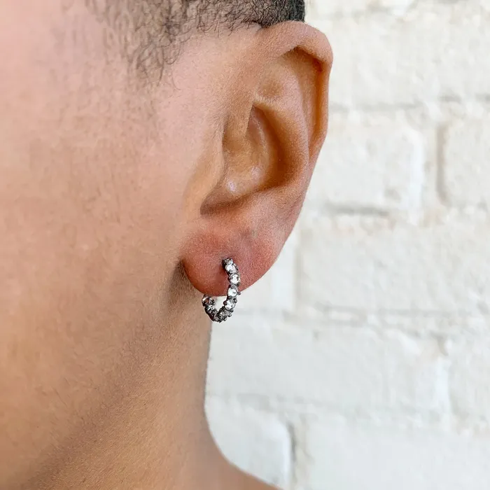 Charm Necklaces Diamond Cluster Hoops TAP By Todd Pownell