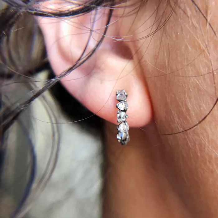 Charm Necklaces Diamond Cluster Hoops TAP By Todd Pownell