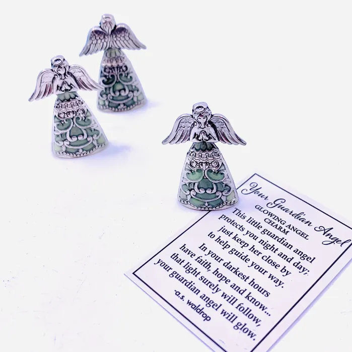 Charm Necklaces GANZ Glowing Angel Pocket Charm PT69