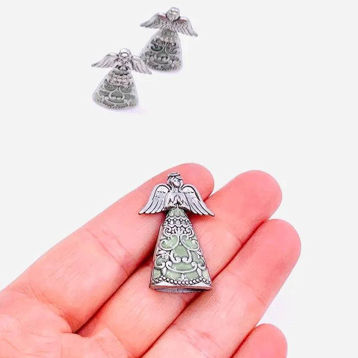 Charm Necklaces GANZ Glowing Angel Pocket Charm PT69
