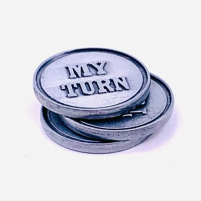 Charm Necklaces GANZ My Turn Your Turn Decision Flip Coin Pocket Charm