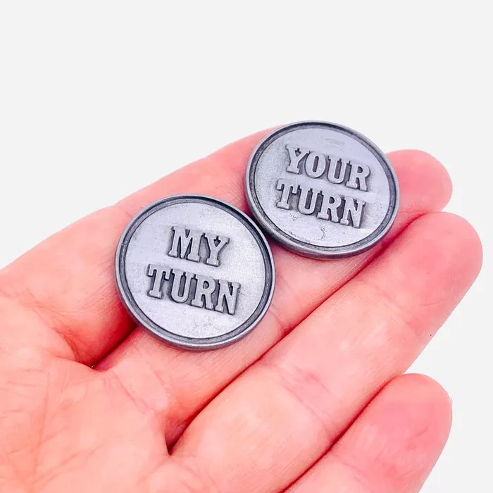 Charm Necklaces GANZ My Turn Your Turn Decision Flip Coin Pocket Charm