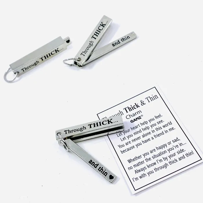 Charm Necklaces GANZ Through Thick and Thin Pocket Charm PT55