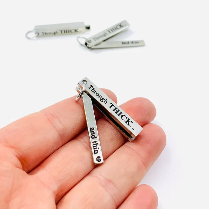 Charm Necklaces GANZ Through Thick and Thin Pocket Charm PT55