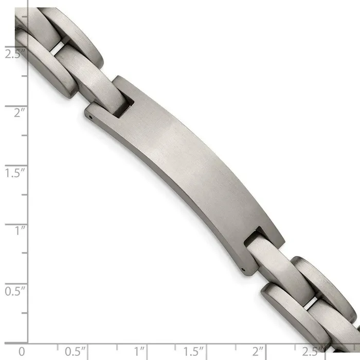 Chisel Bracelets Titanium Brushed ID 875in Bracelet