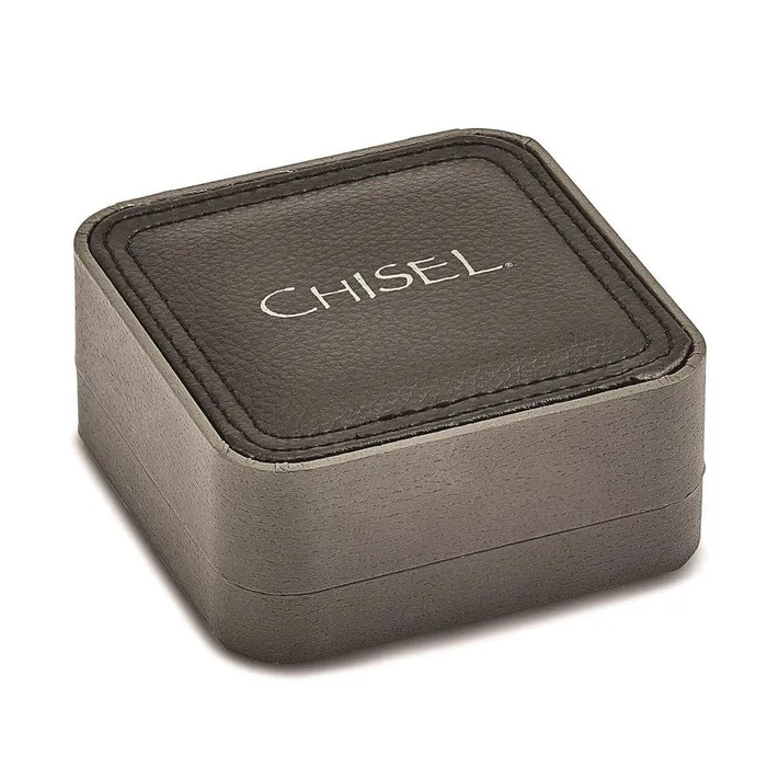 Chisel Rings Stainless Steel Polished Black IPplated Key Ring