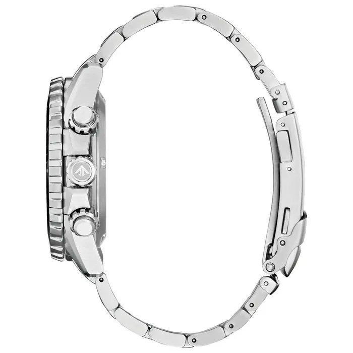 Citizen Bracelets Citizen Mens Chronograph Watch Professional Diver Blue Dial Bracelet CA071058L