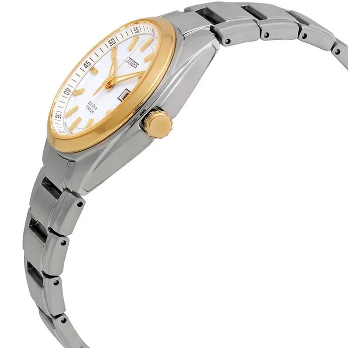 Citizen Bracelets Citizen Womens Watch White Dial Eco Drive Stainless Steel Bracelet EW221452A