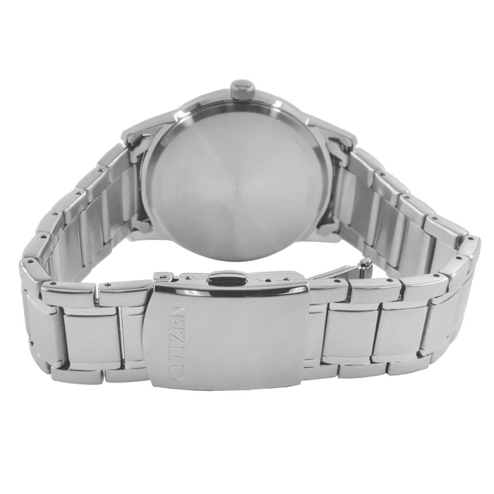 Citizen Citizen Mens Watch EcoDrive Black Dial Stainless Steel Bracelet AW010086E Bracelets