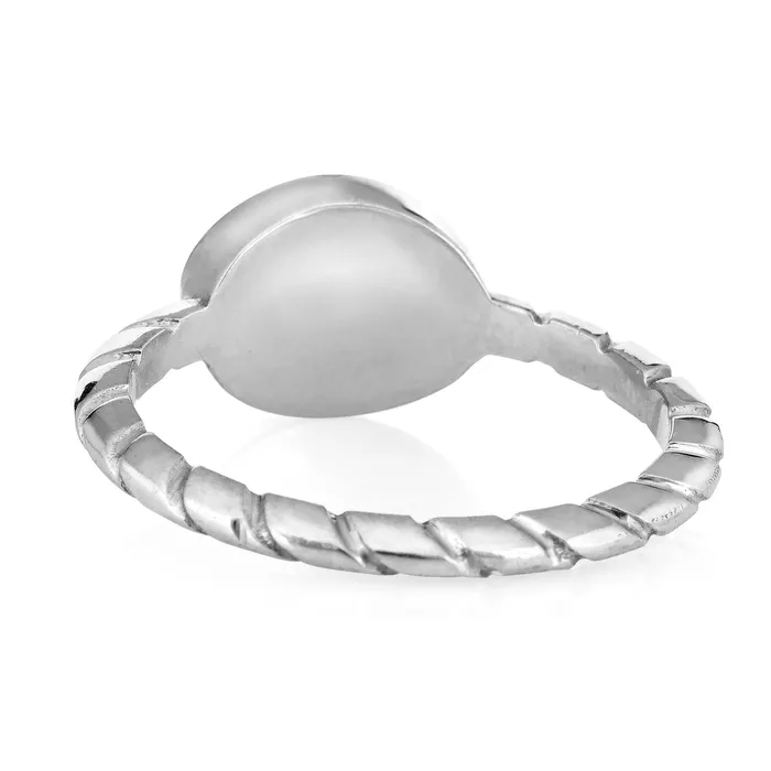closebymejewelry Cable Band Cremation Ring in Sterling Silver Rings