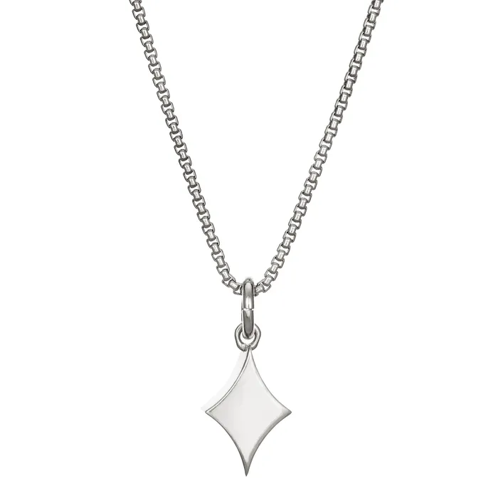 closebymejewelry Necklaces Small Diamond Cremation Necklace in Sterling Silver