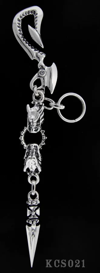 DCJ Rings Hook with 2 Gargoyles Formee Ring and Dagger Key Chain