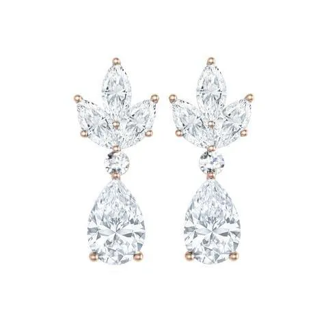 deBebians Earrings Pear and Marquise Earrings