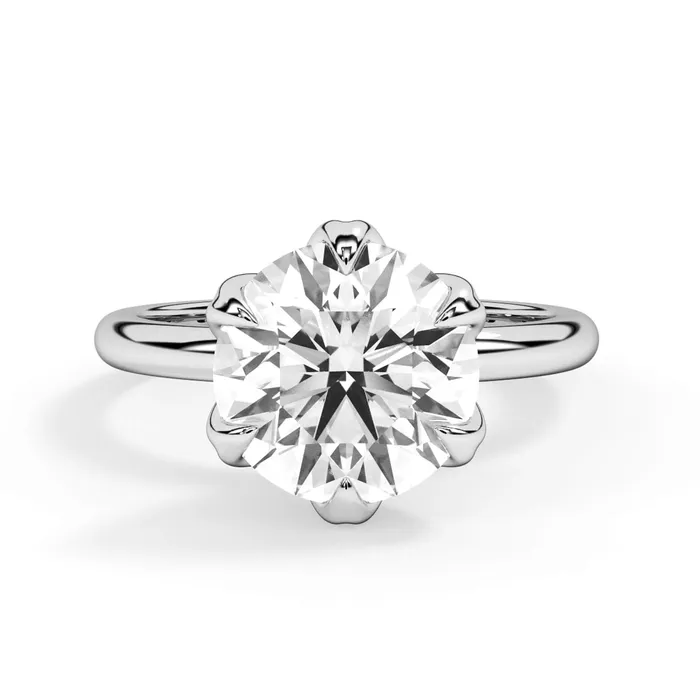 deBebians Rings Tulip Solitaire Engagement Ring Setting