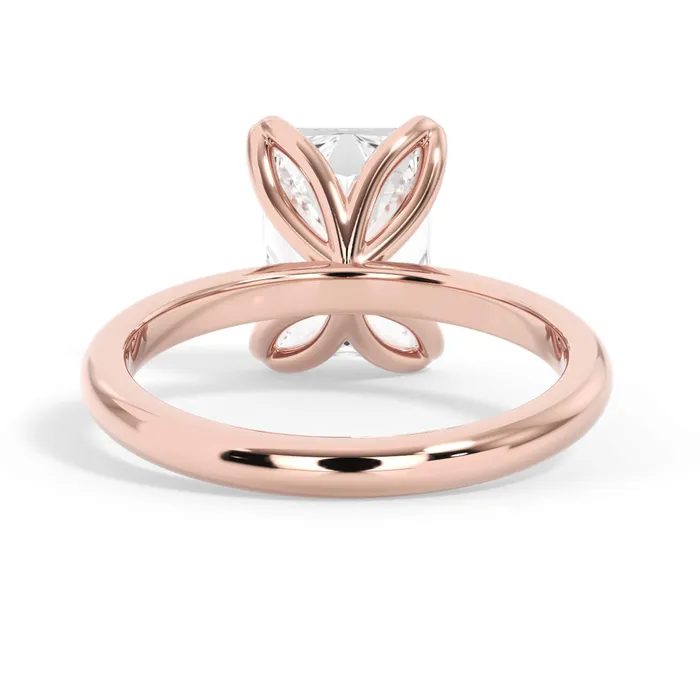 deBebians Rings Tulip Solitaire Engagement Ring Setting