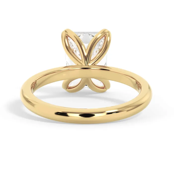 deBebians Rings Tulip Solitaire Engagement Ring Setting
