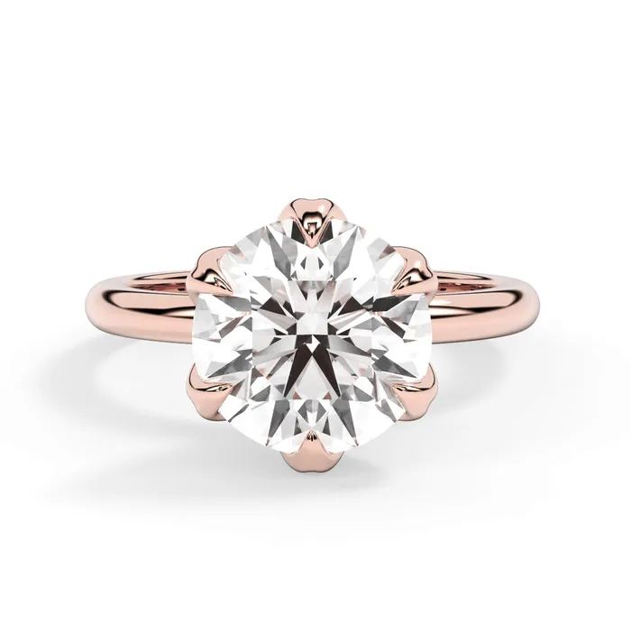deBebians Rings Tulip Solitaire Engagement Ring Setting