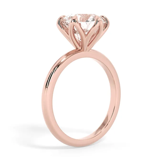 deBebians Rings Tulip Solitaire Engagement Ring Setting