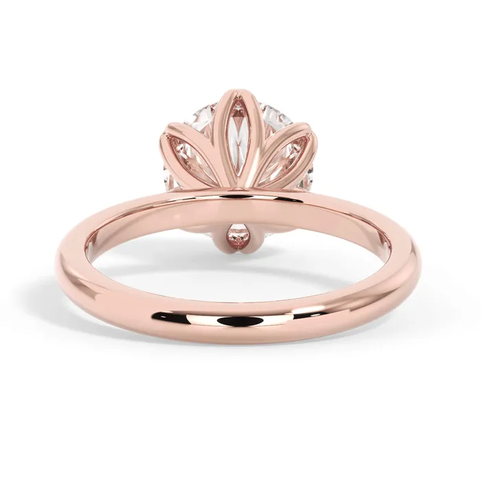 deBebians Rings Tulip Solitaire Engagement Ring Setting