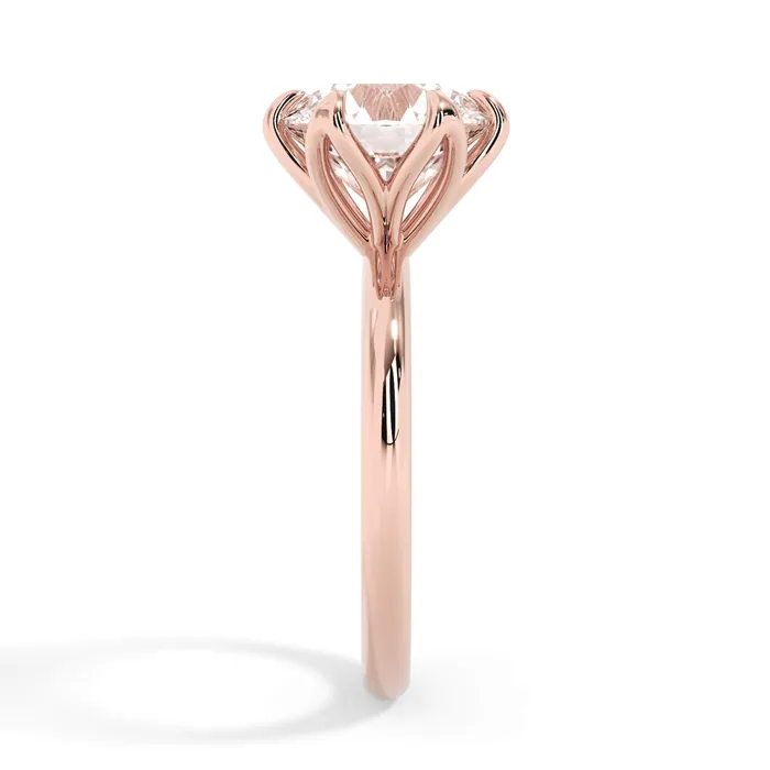 deBebians Rings Tulip Solitaire Engagement Ring Setting