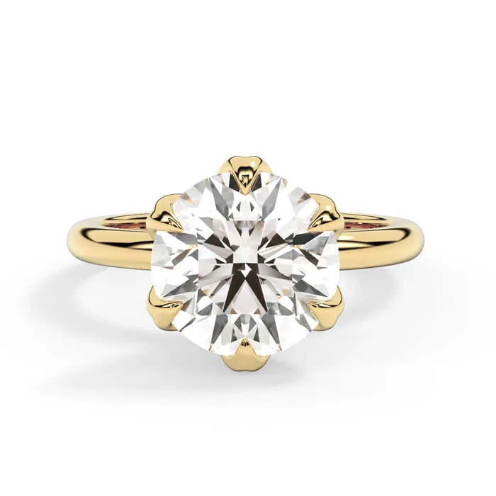 deBebians Rings Tulip Solitaire Engagement Ring Setting