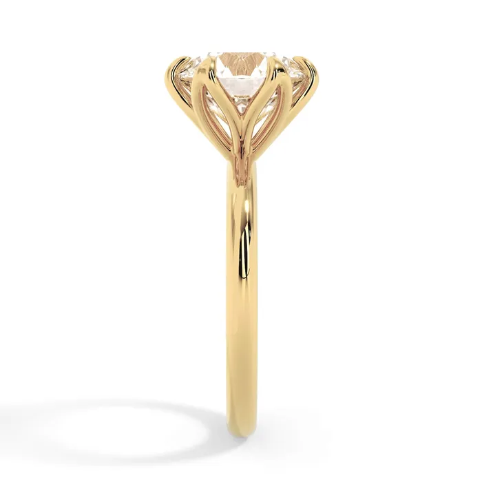 deBebians Rings Tulip Solitaire Engagement Ring Setting