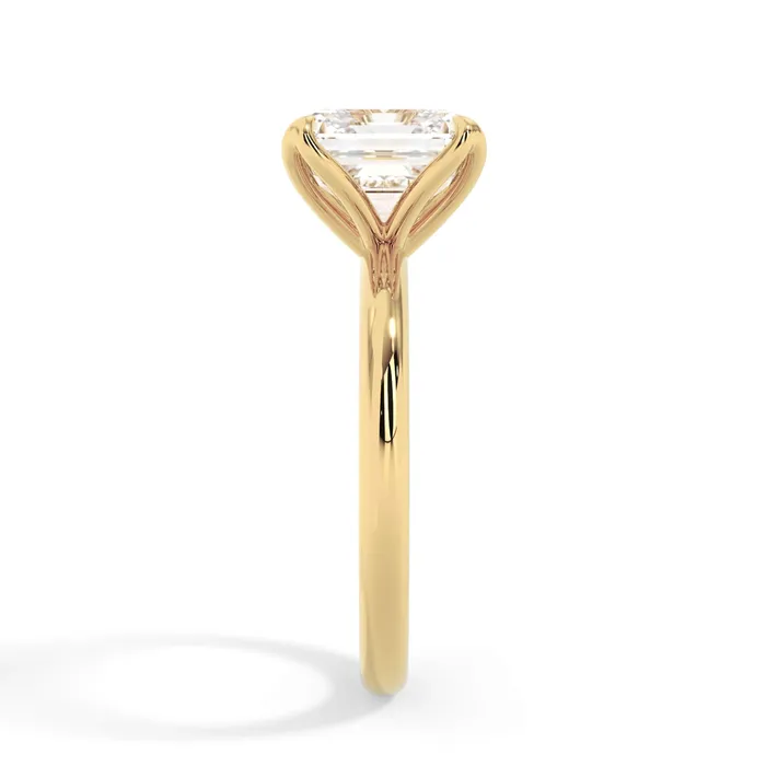 deBebians Rings Tulip Solitaire Engagement Ring Setting
