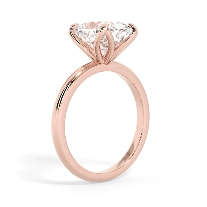 deBebians Rings Tulip Solitaire Engagement Ring Setting