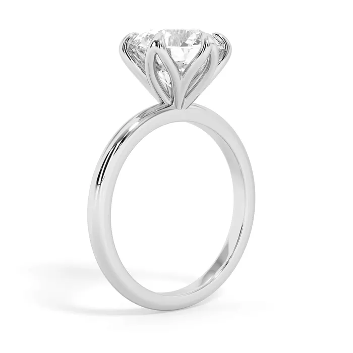 deBebians Rings Tulip Solitaire Engagement Ring Setting