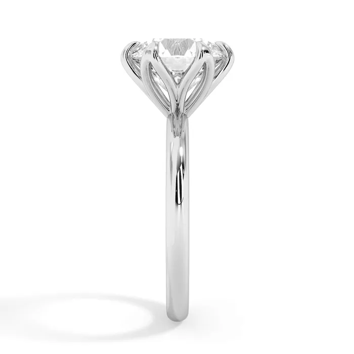 deBebians Rings Tulip Solitaire Engagement Ring Setting