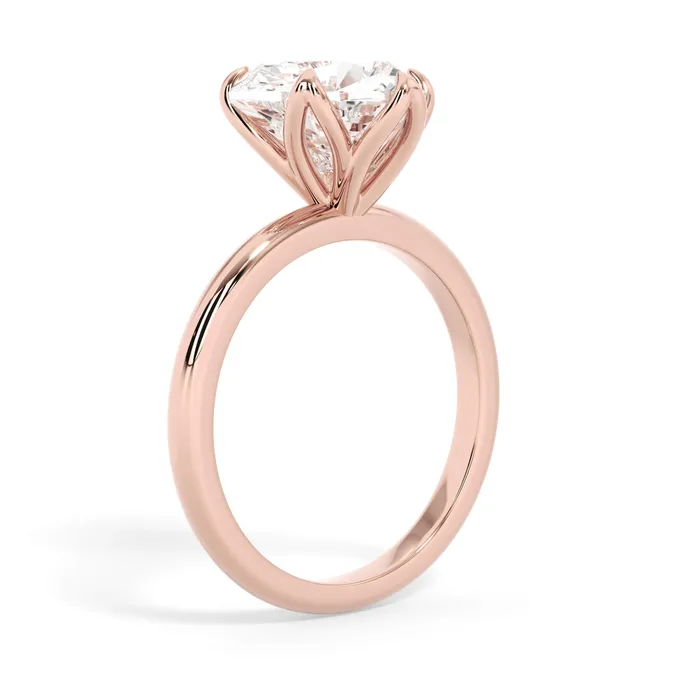deBebians Rings Tulip Solitaire Engagement Ring Setting
