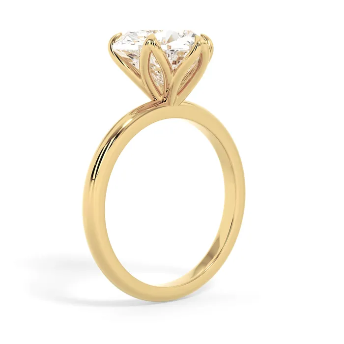 deBebians Rings Tulip Solitaire Engagement Ring Setting