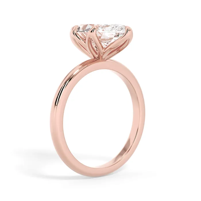 deBebians Rings Tulip Solitaire Engagement Ring Setting