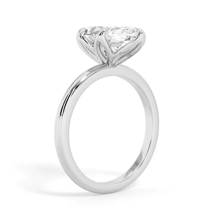 deBebians Rings Tulip Solitaire Engagement Ring Setting