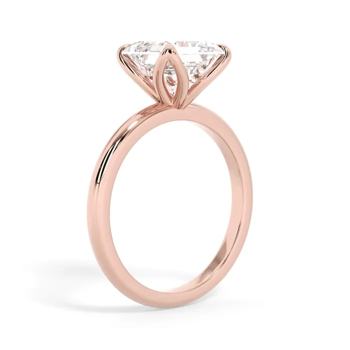 deBebians Rings Tulip Solitaire Engagement Ring Setting