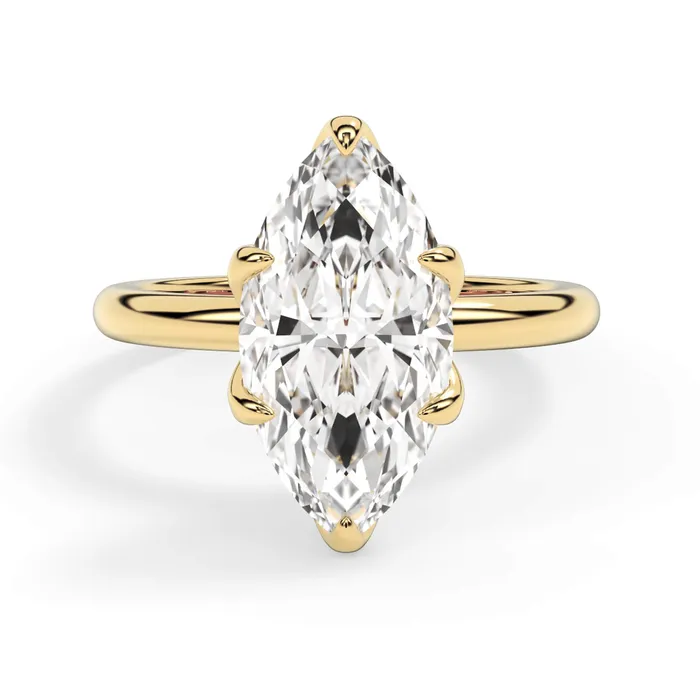 deBebians Rings Tulip Solitaire Engagement Ring Setting