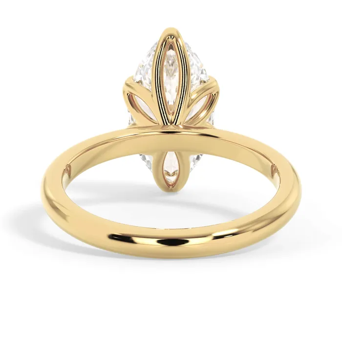 deBebians Rings Tulip Solitaire Engagement Ring Setting