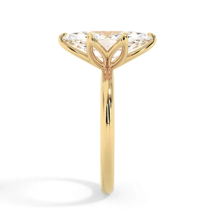deBebians Rings Tulip Solitaire Engagement Ring Setting