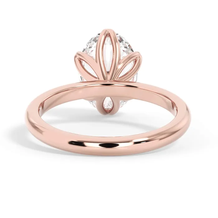 deBebians Rings Tulip Solitaire Engagement Ring Setting