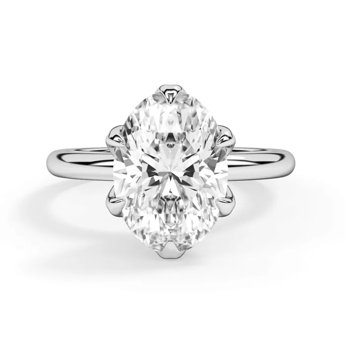 deBebians Rings Tulip Solitaire Engagement Ring Setting