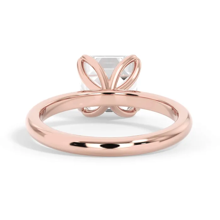 deBebians Rings Tulip Solitaire Engagement Ring Setting
