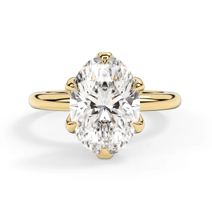 deBebians Rings Tulip Solitaire Engagement Ring Setting
